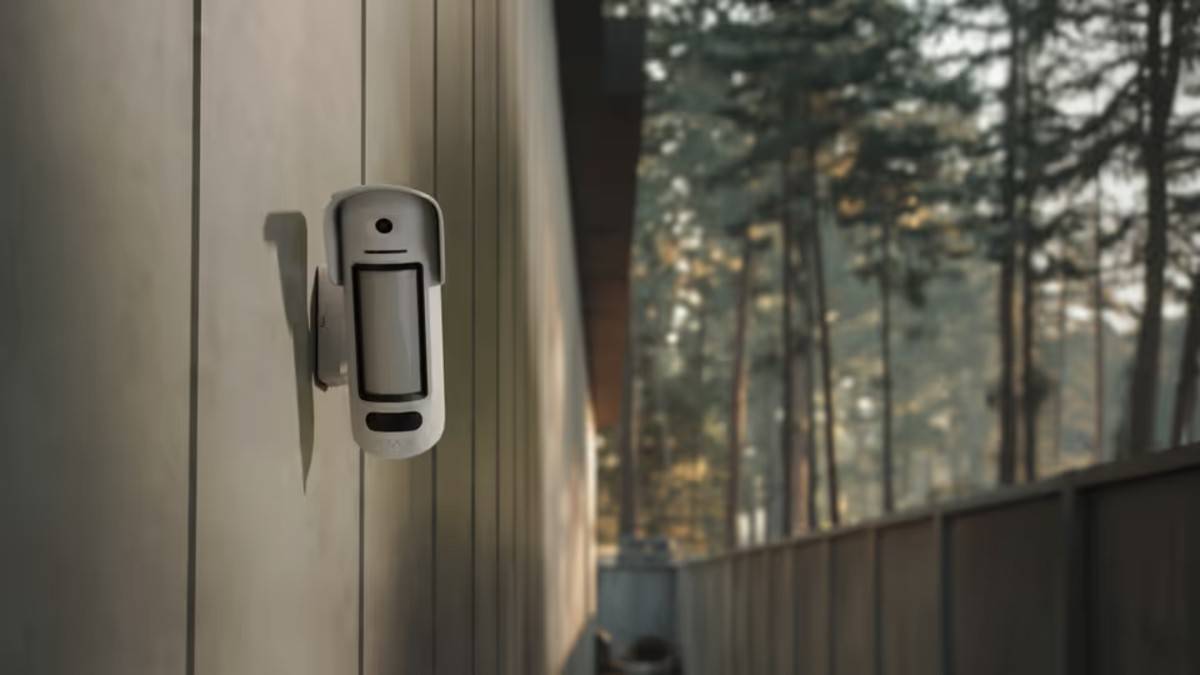 Perimeter curtain detector with integrated outdoor camera