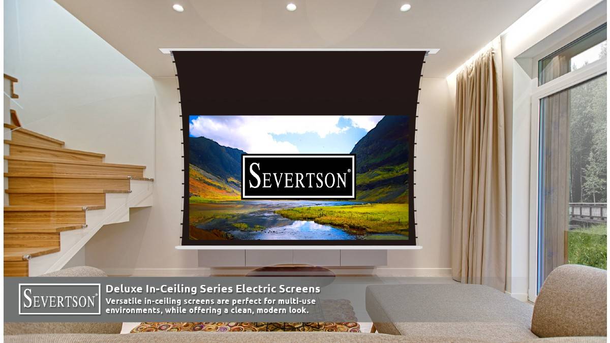 Motorized projection screens